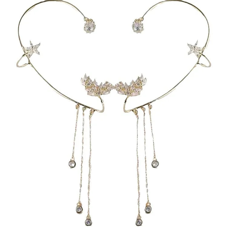 The Lumistar Tassel Earrings - Sparkle, Elegance, and Instant Glamour + 50% OFF