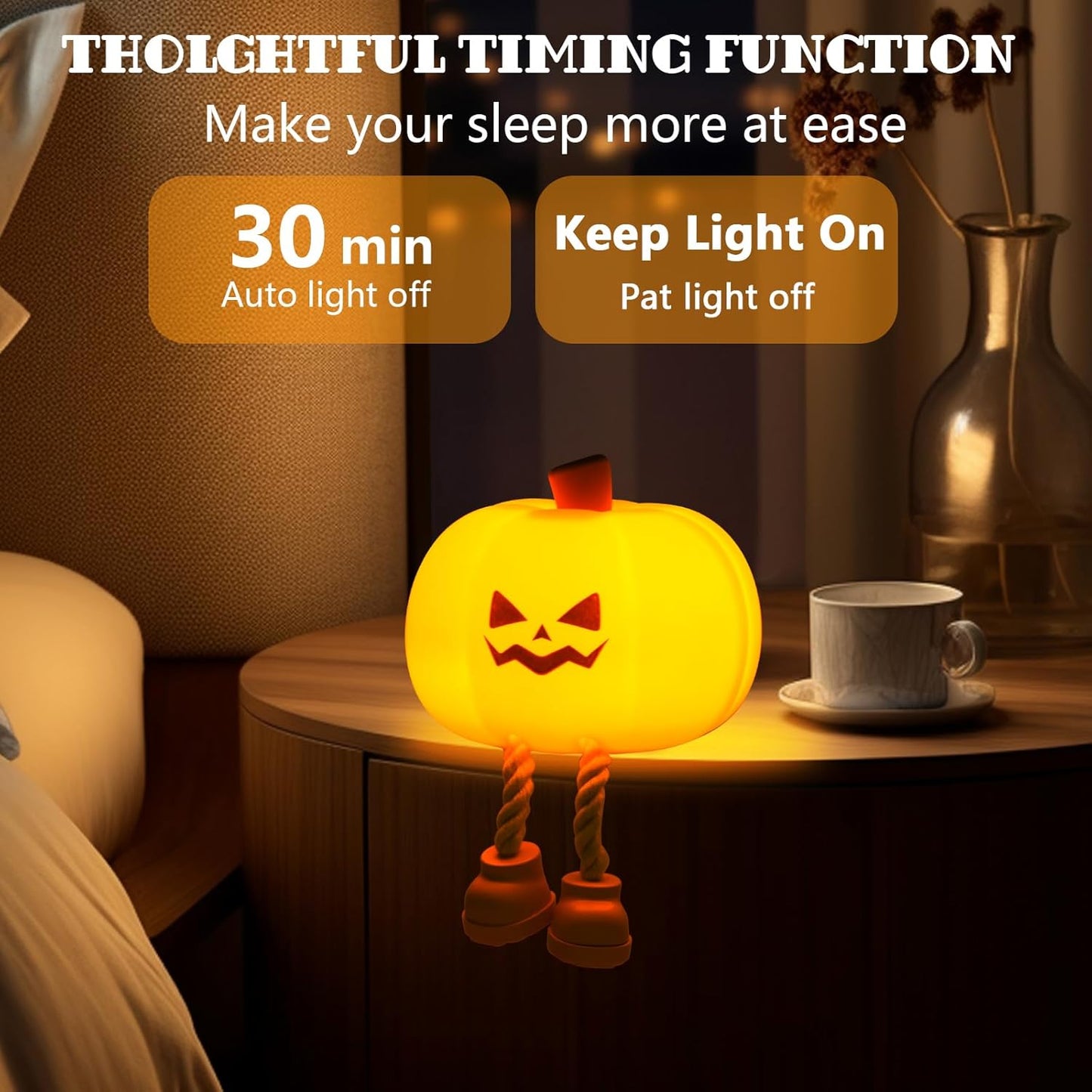 The Glow-Pumpkin Night Light - The Secret to Easy Bedtimes + 50% OFF