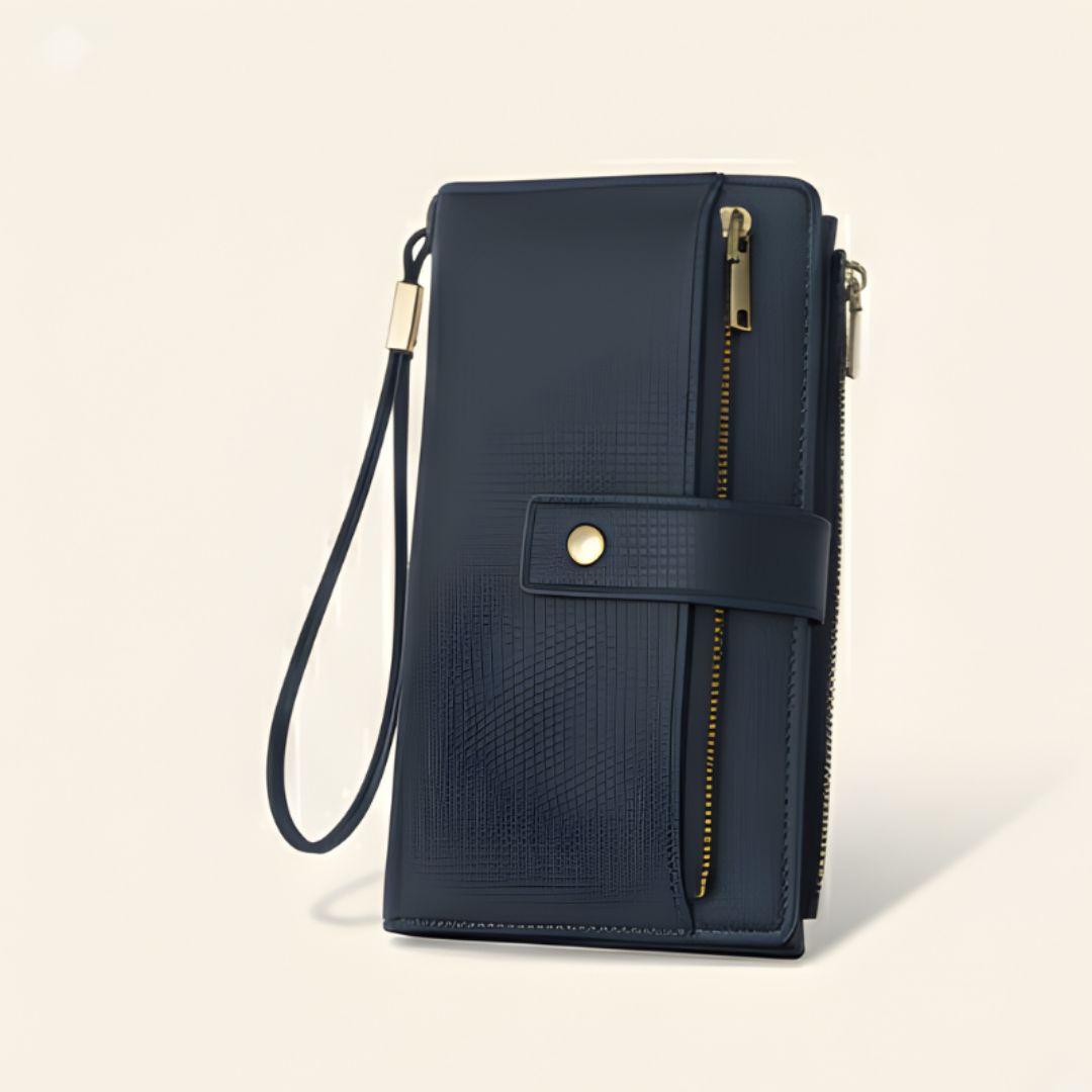 Clasp™ – RFID Blocking Retro Color-Block Women's Tri-fold Wristlet Wallet + 50% OFF