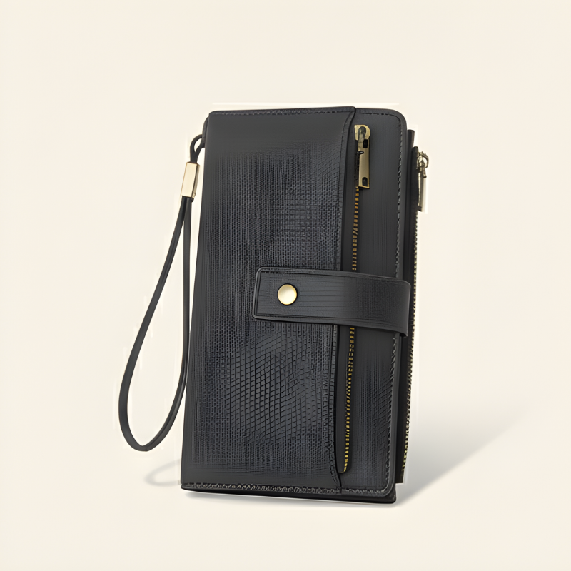 Tannfield™ – RFID-Blocking Vintage Two-Tone Leather Wristlet Wallet + 50% OFF