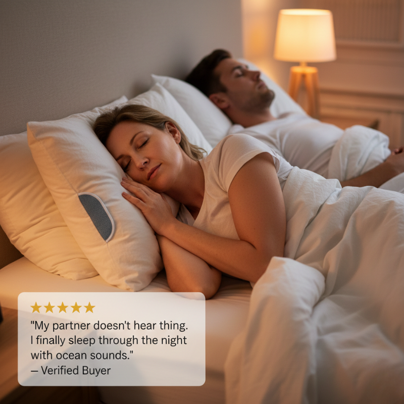 Hushelle™ – Ultra-Thin Bluetooth Under-Pillow Sleep Speaker + 50% OFF