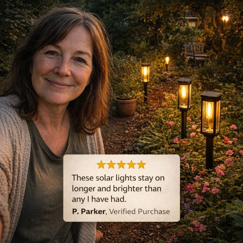 Hearthwick™ – Retro Solar Pathway Lights, 12-14Hr Glow, IP65 Waterproof, 8-Pack + 50% OFF