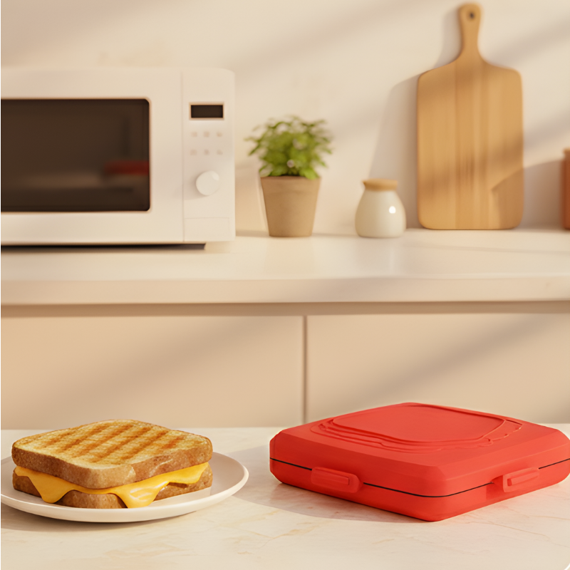 Crispwell™ – Microwave Grill & Sandwich Maker for Crispy Paninis in Minutes + 50% OFF