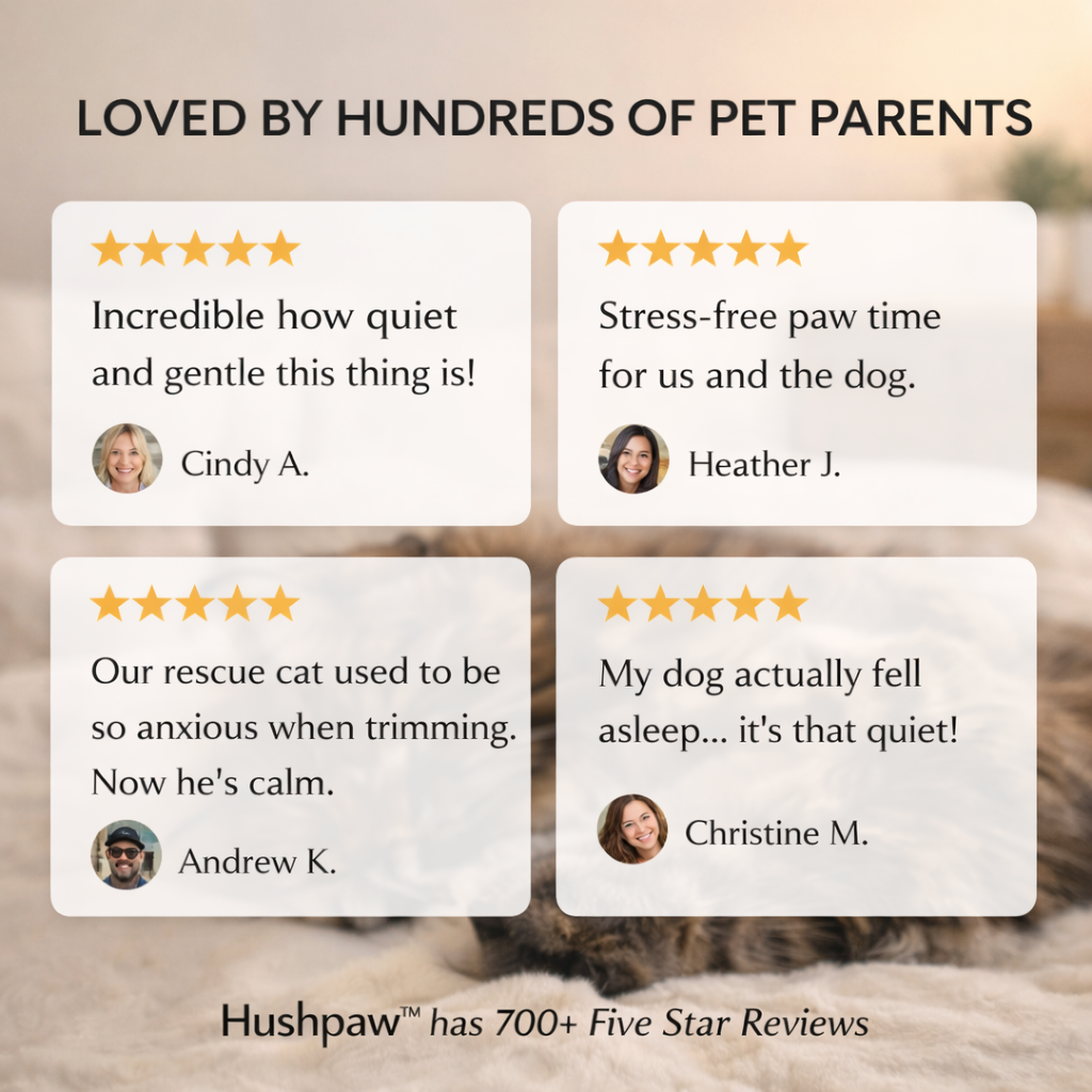 Hushpaw™ – Silent, Safe & Precise Pet Paw Trimmer + 50% OFF
