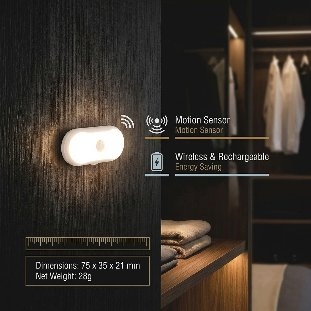 The AuraGlow Mini Sensor — Wireless & Energy Saving + 50% OFF