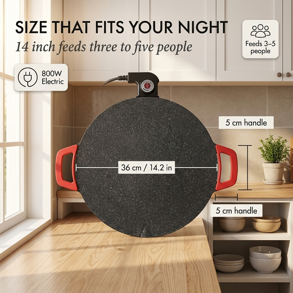 Hearthwick – Smokeless Indoor Electric Griddle with Removable Non-Stick Plate + 50% OFF