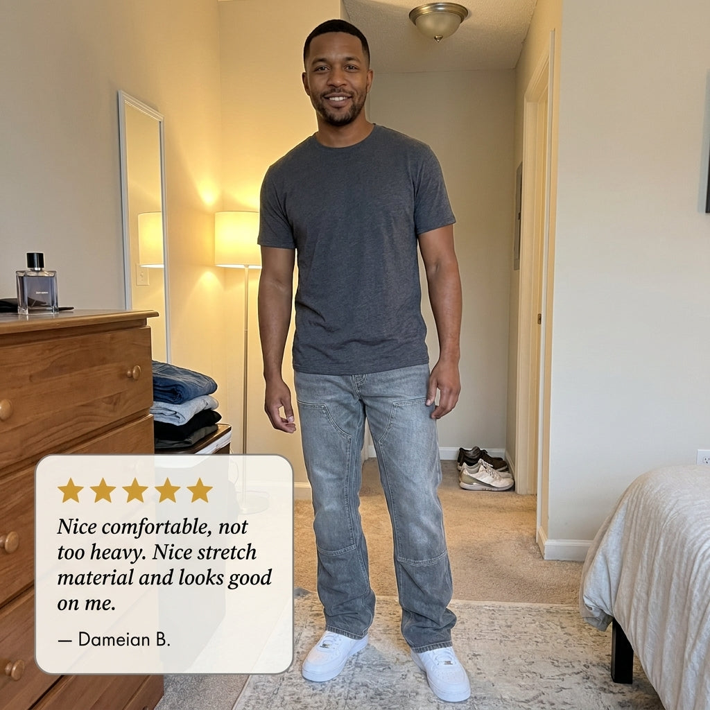 Rivett™ – Stacked Flared Carpenter Denim Men's Jeans + 50% OFF