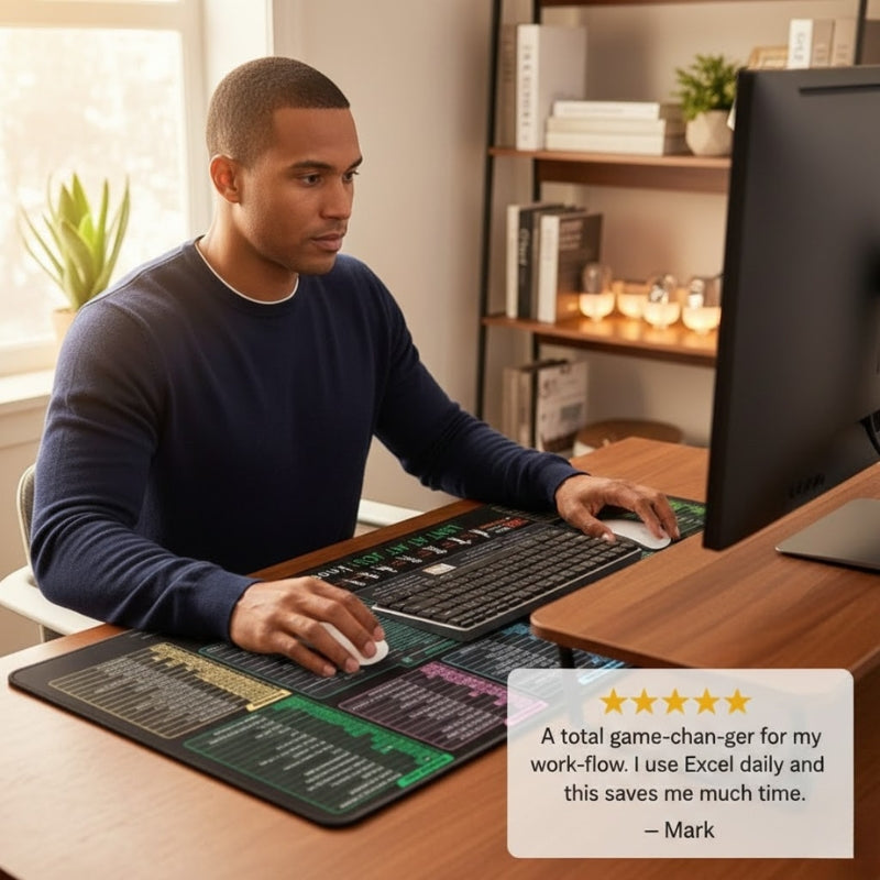Gridline™ Excel & Office Shortcut Reference Desk Pad - 50% OFF