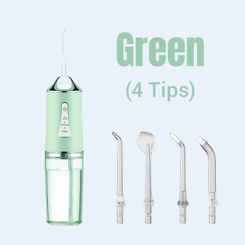 Pulsera™ – Cordless Water Flosser with 3 Modes & 4 Precision Jet Tips + 50% OFF