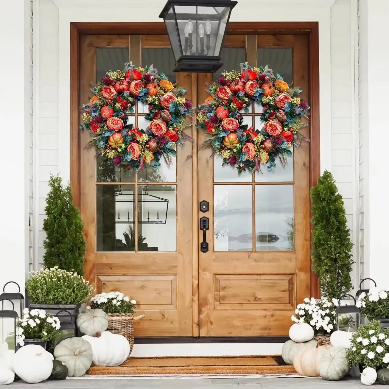 The Farmhouse Pumpkin Wreath - A Perfect Fall Welcome + 50% OFF