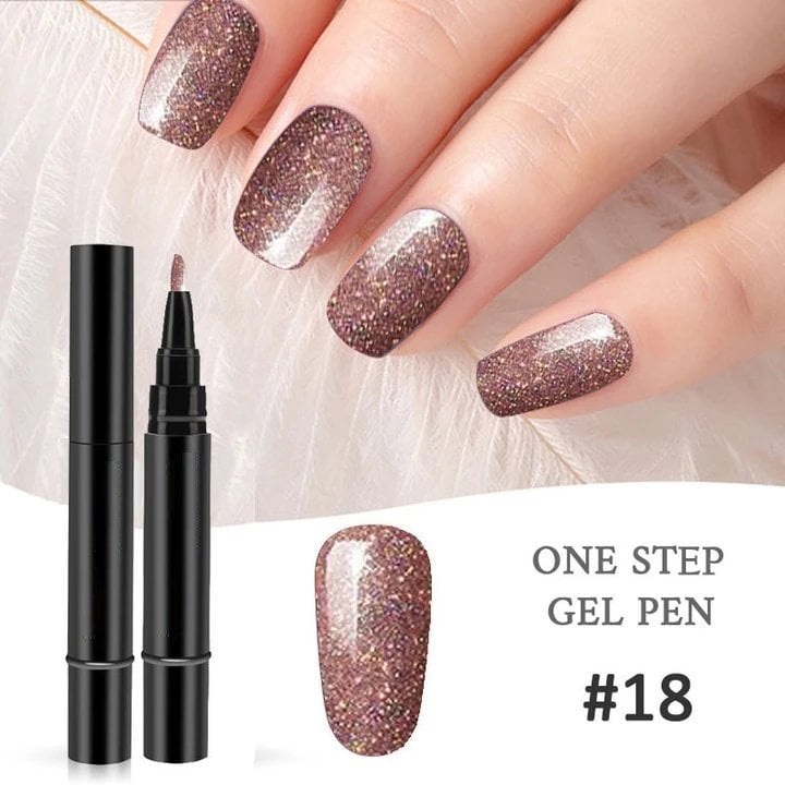 Enamelle – 3-in-1 One-Step Gel Nail Pen Kit with LED Lamp, 18 Colors - Buy 1 + 1 FREE