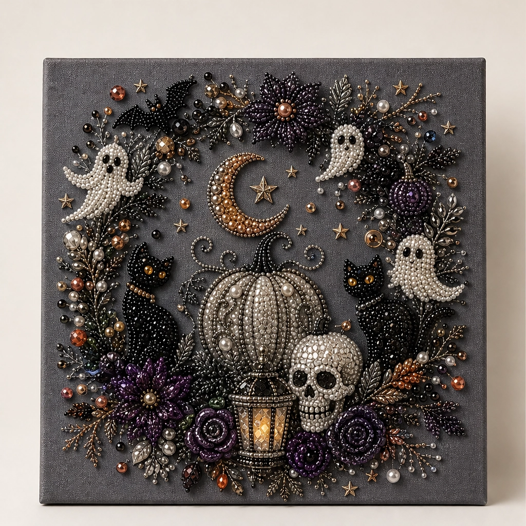 Pearlwick – Halloween Pearl Art DIY Kit, No-Skill Cozy Fall Decor + 50% OFF