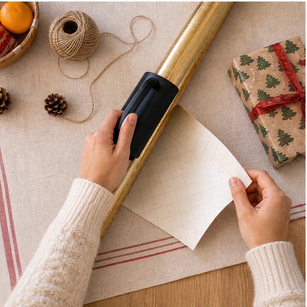 Slycut – Guided Blade Gift Wrap Paper Cutter & Tape Dispenser + 50% OFF lifestyle