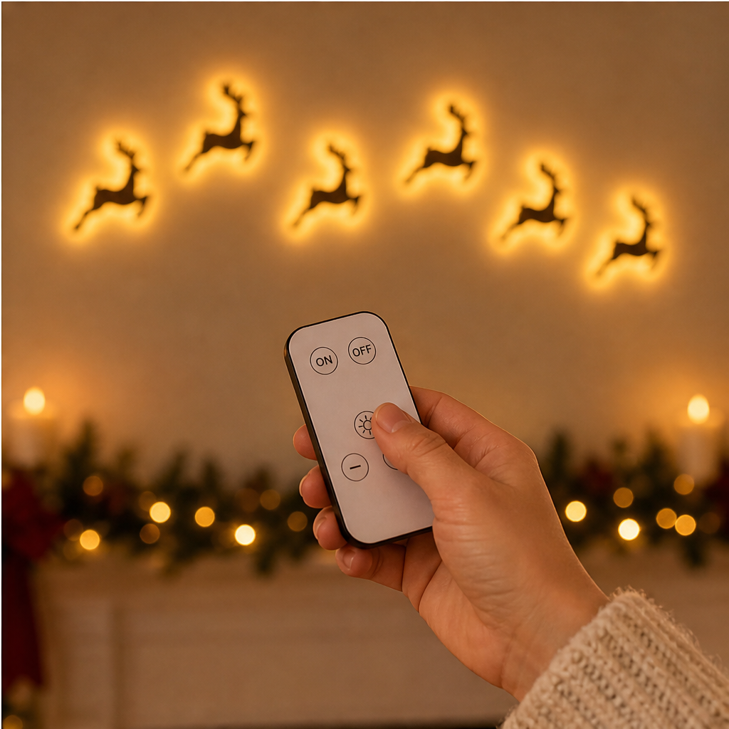 Amberdeer – Warm Glow LED Reindeer Wall Decorations + 50% OFF lifestyle
