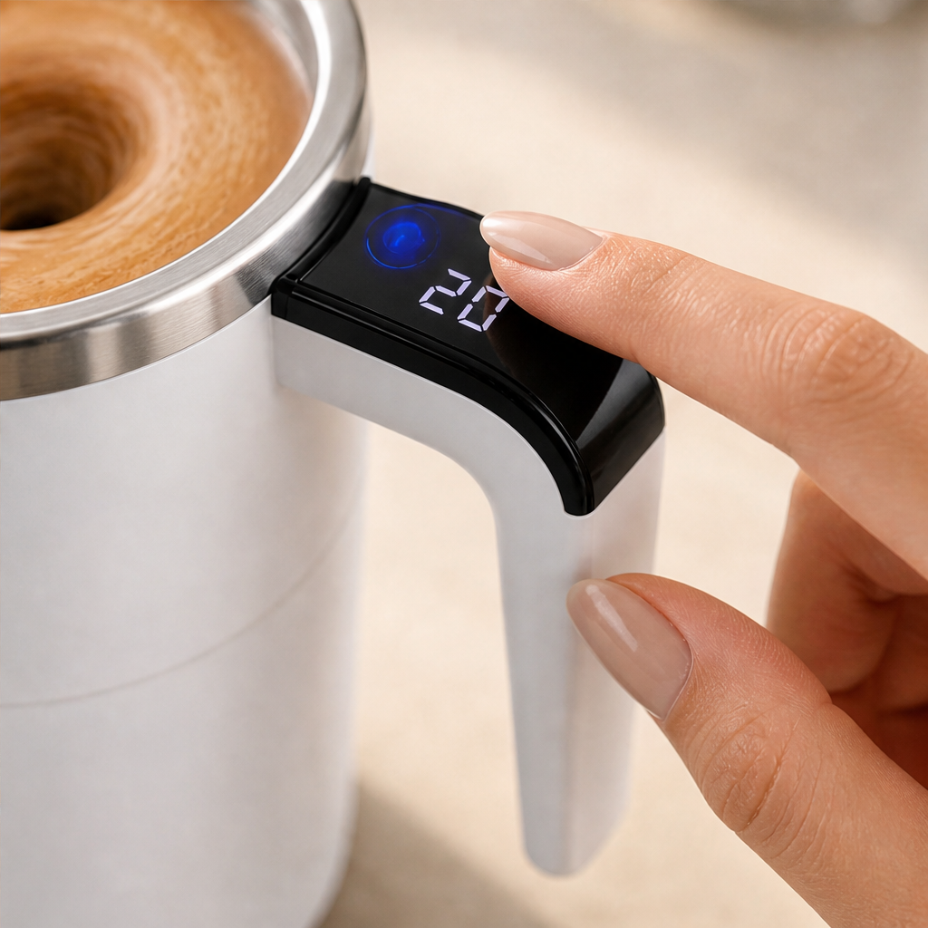 Swirlkin – Self-Stirring, Rechargeable Steel-Interior Mug + 50% OFF lifestyle