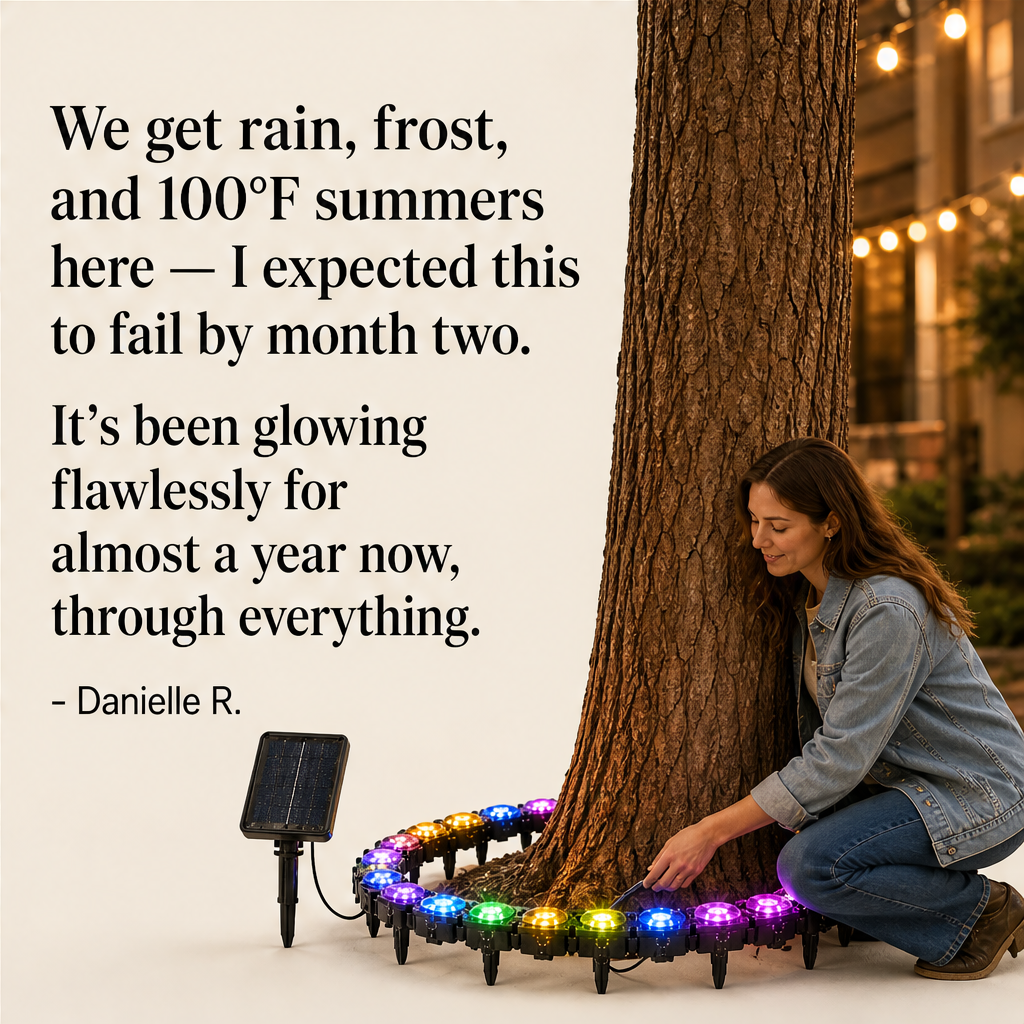Glowthorn – Solar RGB 360° Modular Tree Ring Light + 50% OFF detail