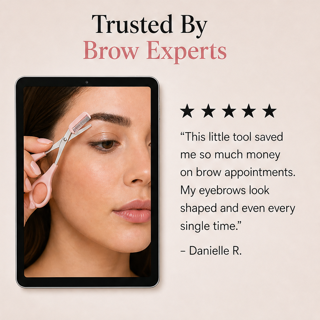 Browvette – Safety Comb Precision Eyebrow Scissors + 1+1 FREE detail