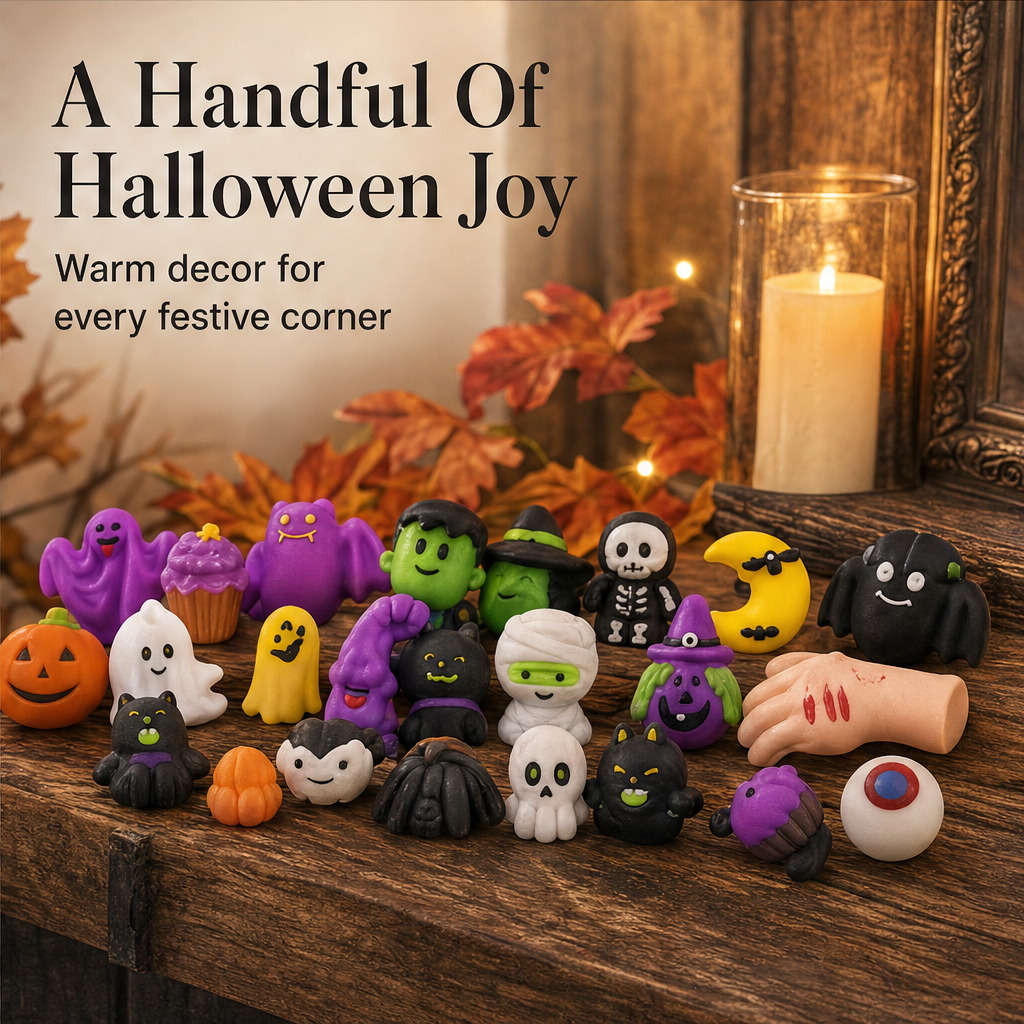Squishcraft – Soft Squeeze Halloween Squishies, 24pc Party Favours + 1+1 FREE features
