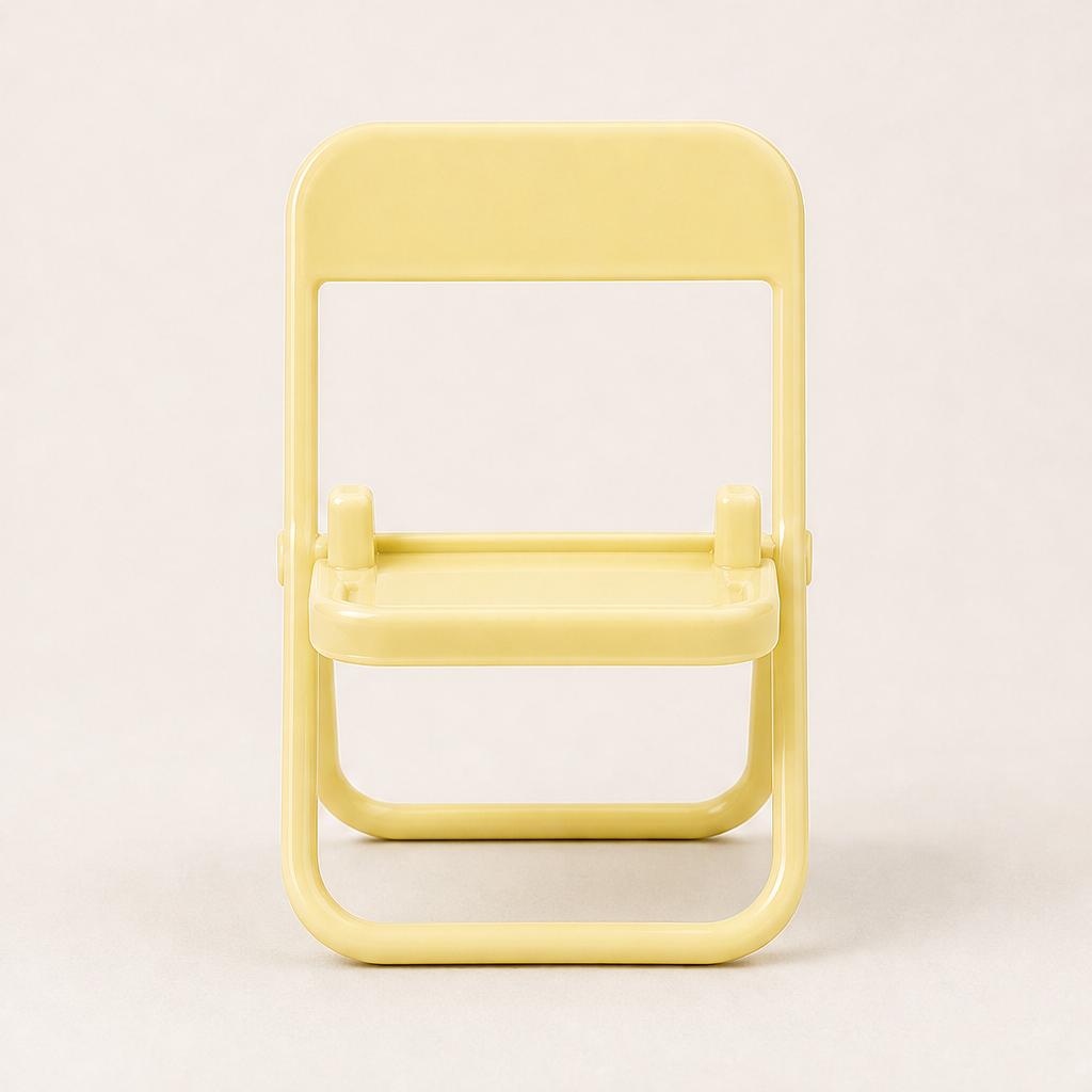 Chairlet – Cute Folding Mini Chair Phone Stand & Desk Decor + 50% OFF Yellow
