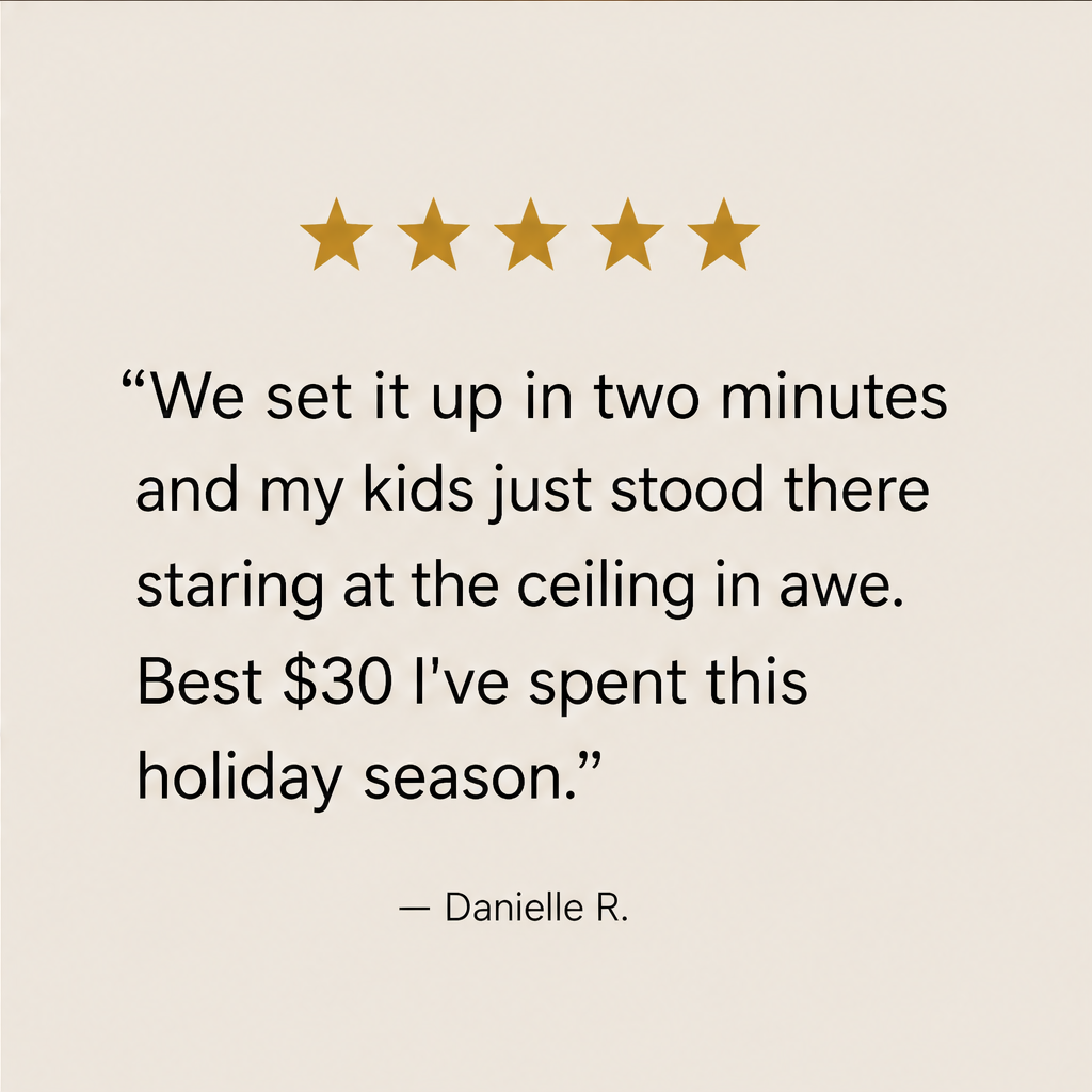 Lumicelle – 8-Scene Rotating Christmas Projector Light + 50% OFF detail