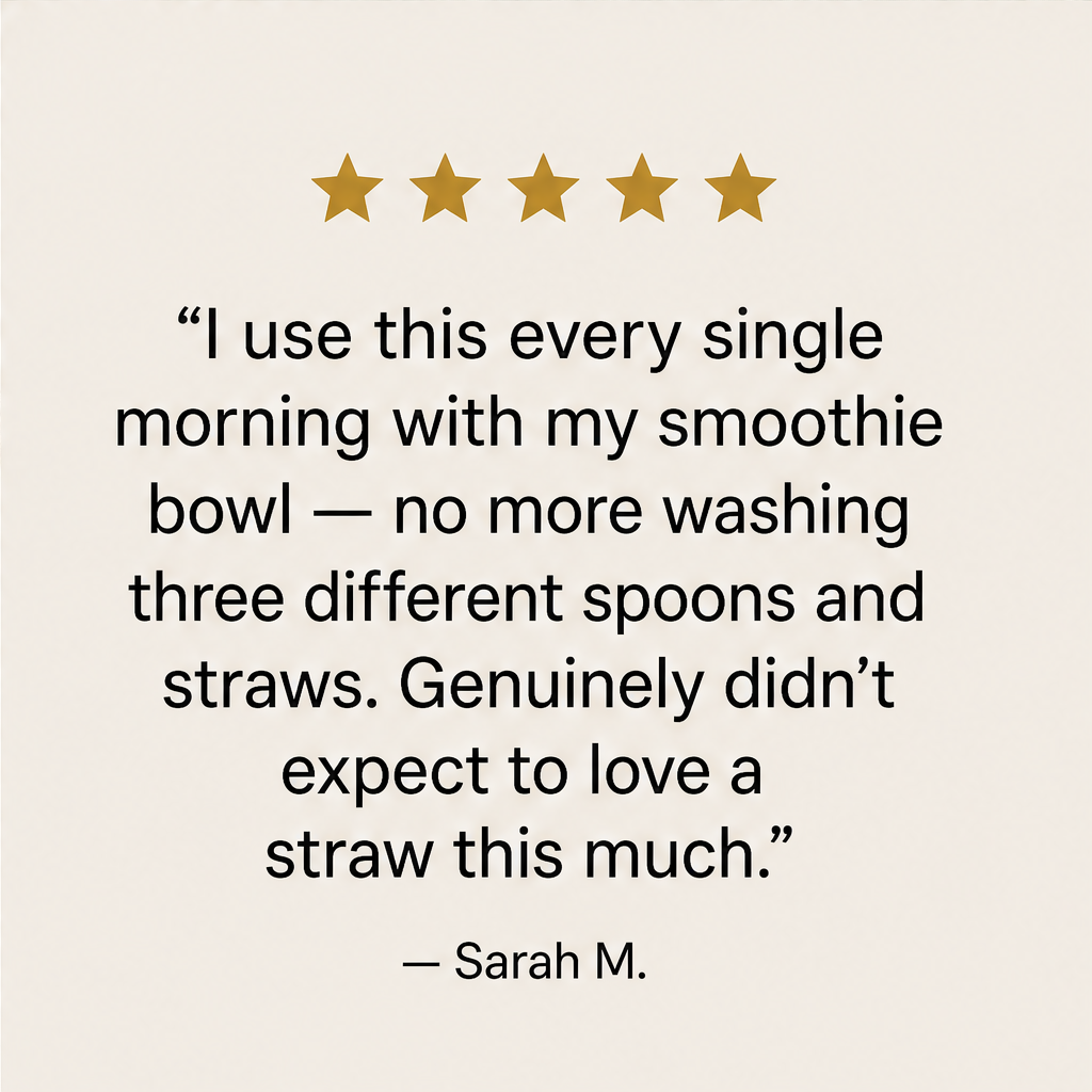 Sipscoop – 2-in-1 Straw Spoon Filter for Tea, Juice & Iced Drinks + 50% OFF detail