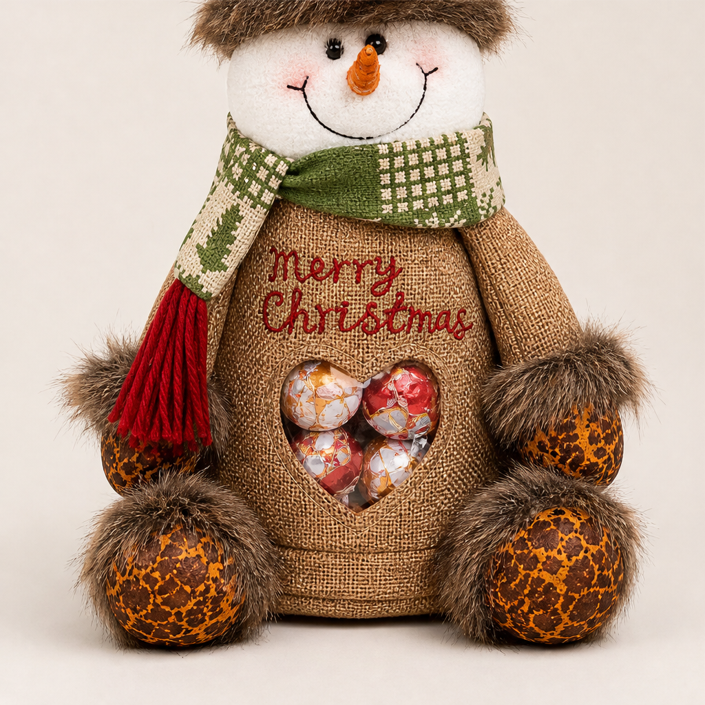Merryholm – Plush Character Sweet Bag with Heart Window + 50% OFF Beige