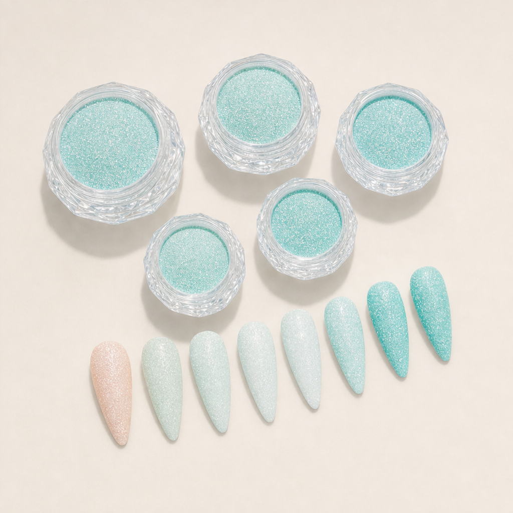 Sugarlume – Pastel Sugar-Coated Nail Glitter Set + BUY 1 + PICK 1 FREE COLOR Mint