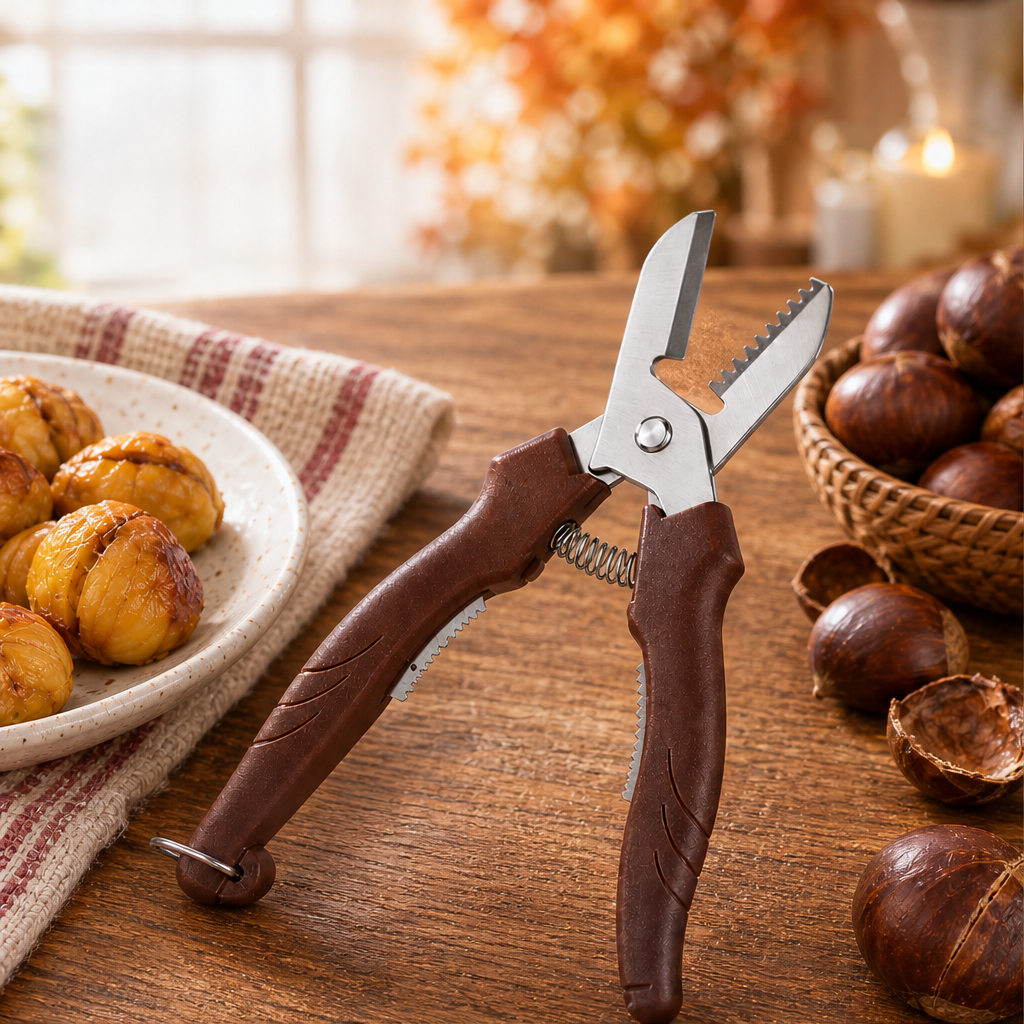 Shellwick – Dual-Edge Spring-Assisted Chestnut Shear + 50% OFF lifestyle