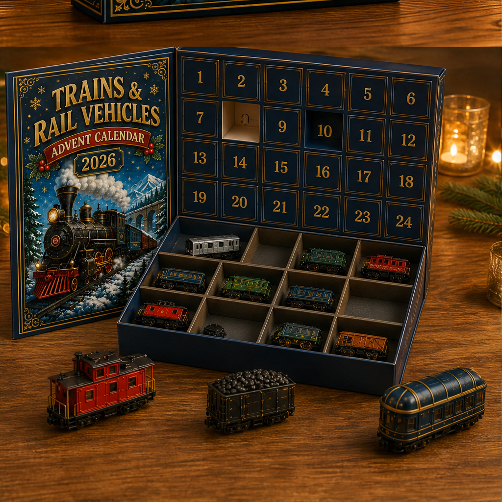 Rallington – 24-Day Countdown Box with 24 Collectible Rail Vehicles + 50% OFF lifestyle