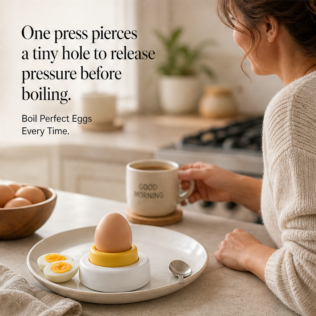 Pierlume – One-Press Stainless Steel Egg Piercer, 2-Pack + 50% OFF features