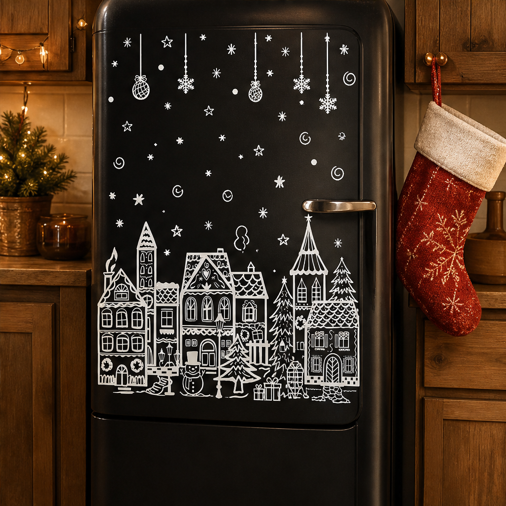 Winterholm – Reusable Static Cling Christmas Window Stickers, Set of 4 + 50% OFF lifestyle
