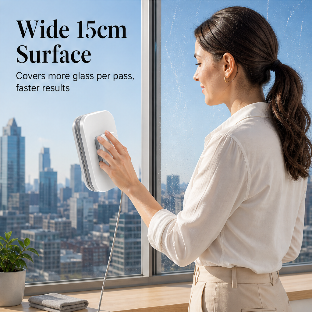 Clearholm – Double-Sided Magnetic Squeegee Window Cleaner + 50% OFF features