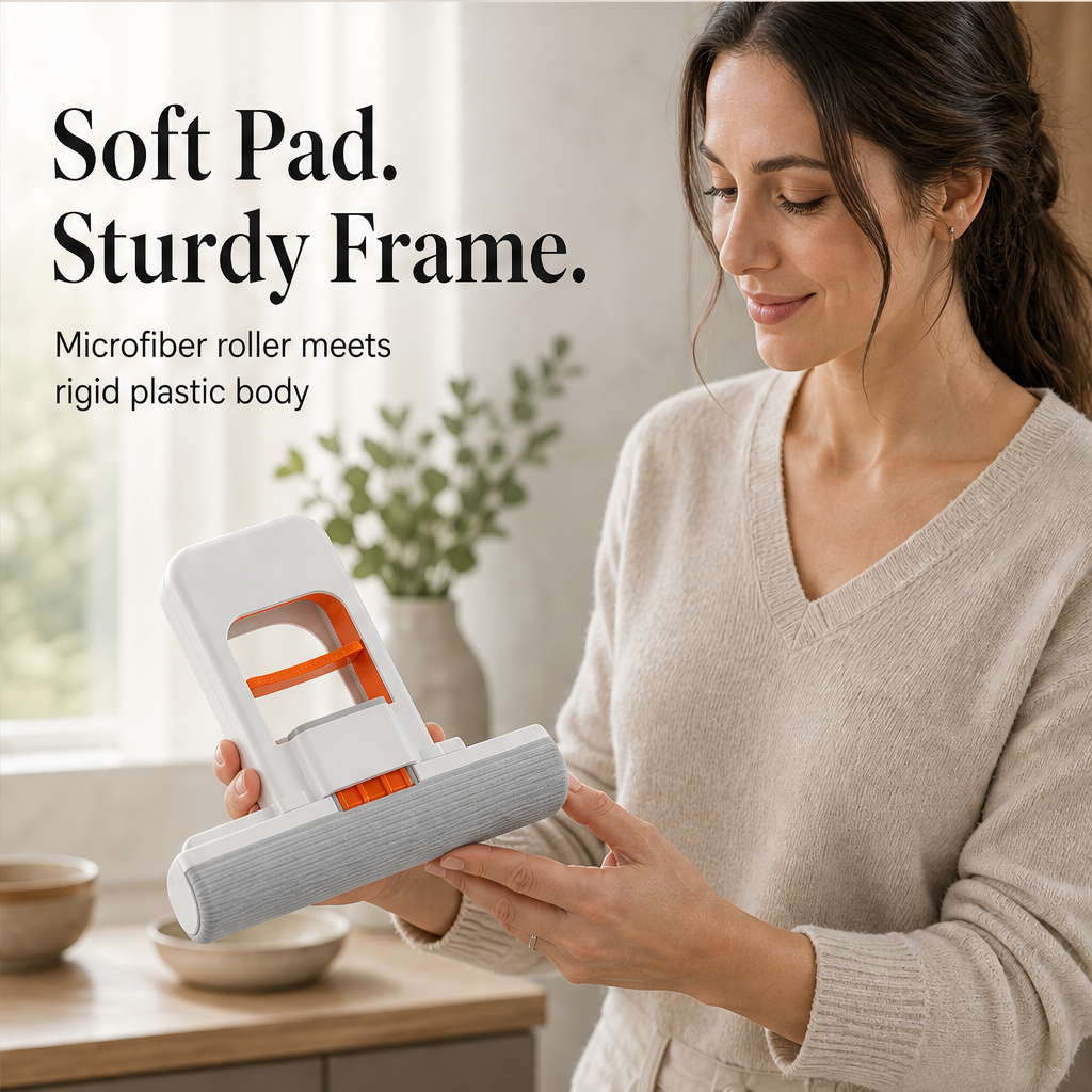 Snapwipe – Self-Wringing Foldable Mini Mop for Wet & Dry Cleaning + 50% OFF features