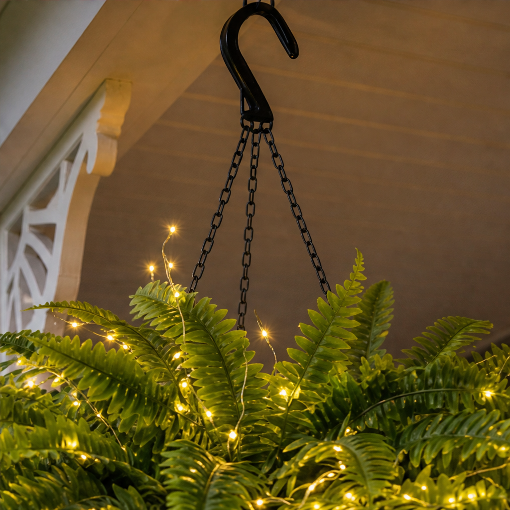 Fernglow – Pre-Lit Artificial Boston Fern with Warm LED Lights + 50% OFF lifestyle