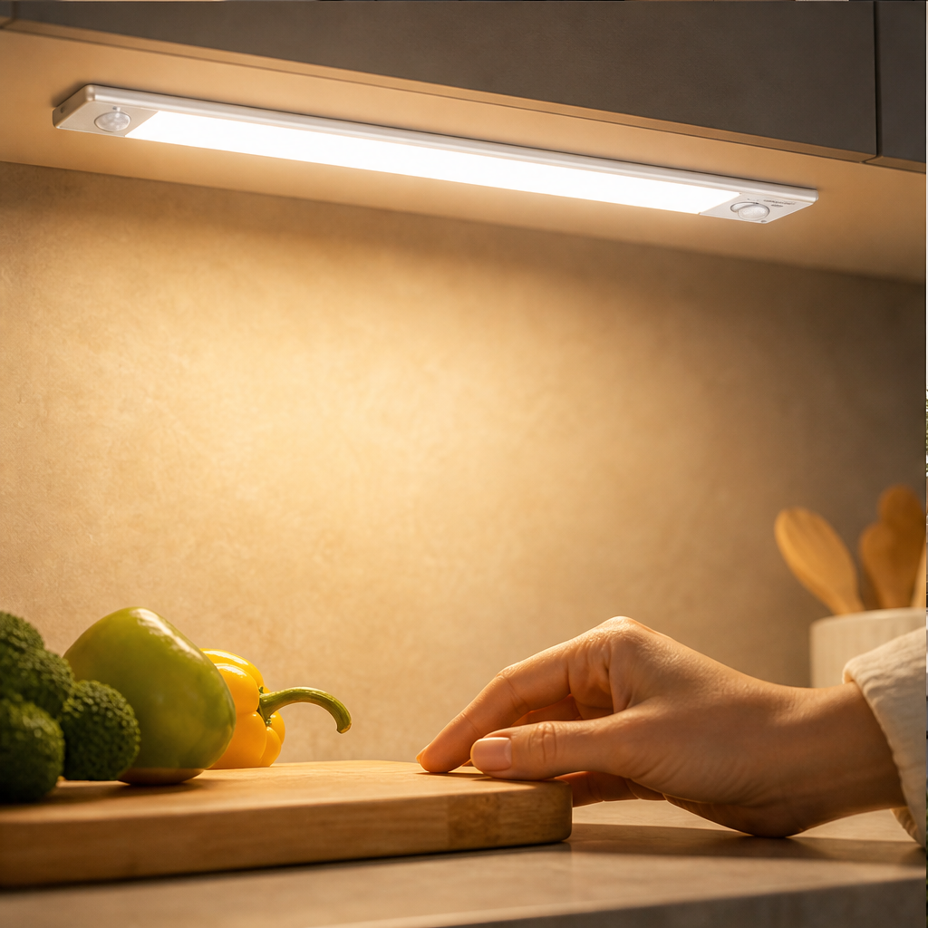 Glowarc – 76-LED Motion Sensor Rechargeable Under Cabinet Light + 50% OFF lifestyle