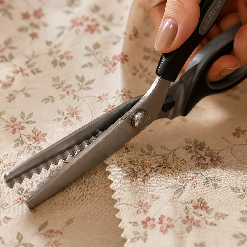 Sernova – Serrated Zigzag Blades, No-Fray Edge Sewing Scissors + 50% OFF lifestyle