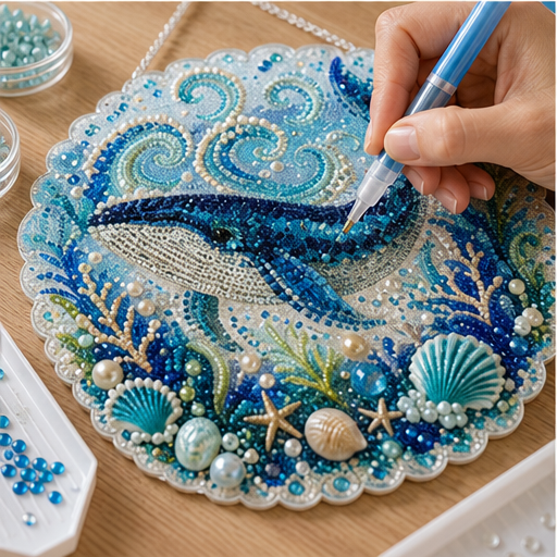 Shellumen – Sparkling Pearl & Gem DIY Coastal Wall Ornament Kit lifestyle