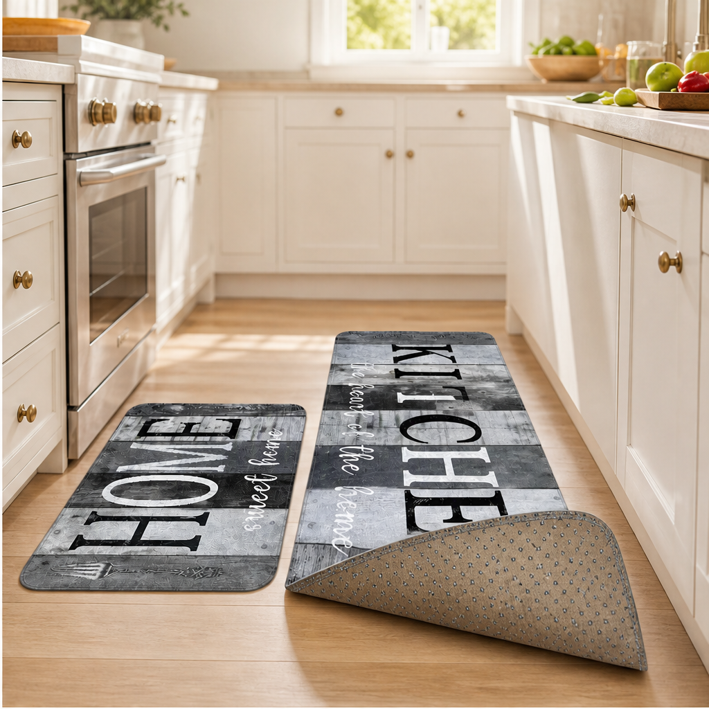 Plushbury – Non-Slip Velvet Kitchen Mat Set with Cushioned Comfort + 50% OFF lifestyle