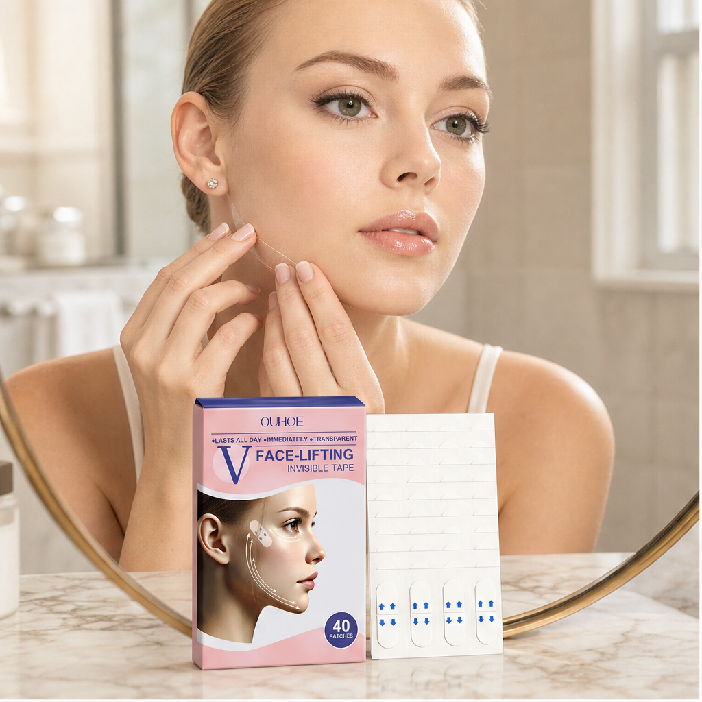 Contourine – Invisible V-Line Lifting Face Tape, 40 Patches lifestyle