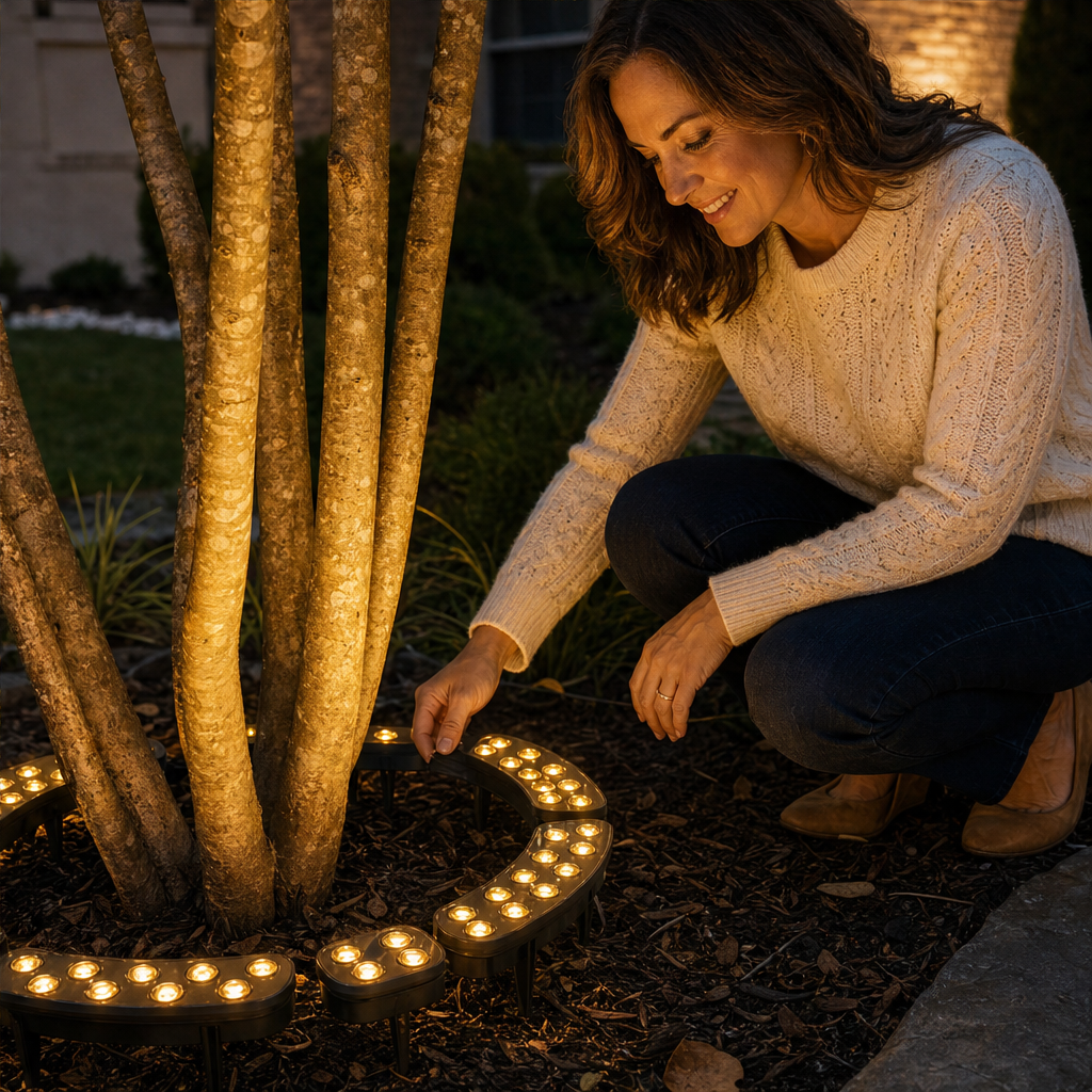 Haloglen – Solar 360° Ring Tree Lights, Weatherproof LED Glow + 50% OFF lifestyle