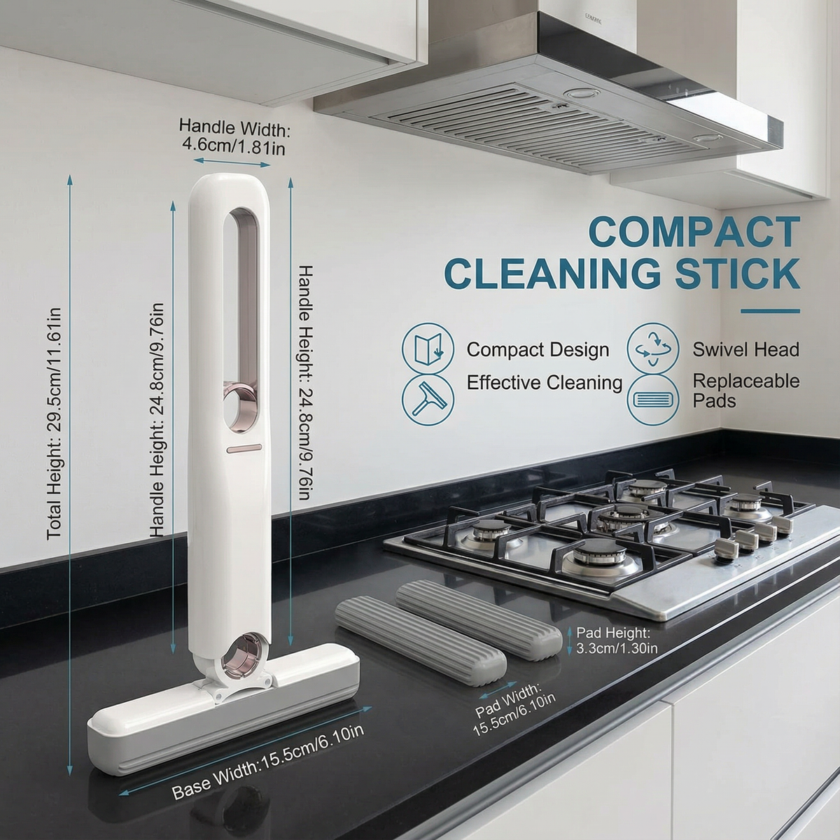 The AuraWipe Compact Stick — Effortless Cleaning For Every Surface + 50% OFF