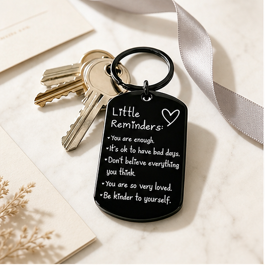 Mettle – Engraved Inspirational Quote Stainless Steel Keychain - Buy 1 +1 FREE