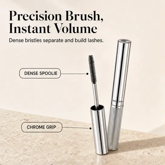 Lustrelle™ – Volumizing & Curling Long-Lasting Metallic Mascara + 1+1 FREE