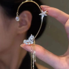 The Lumistar Tassel Earrings - Sparkle, Elegance, and Instant Glamour + 50% OFF