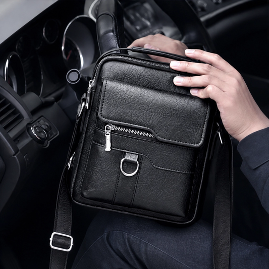 Ashford™ – Vintage Leather Crossbody Bag with Quick-Access Pockets + 50% OFF