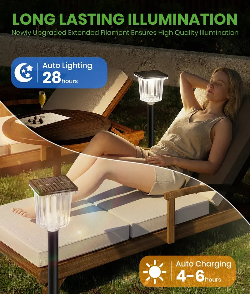 The AuraPath Dual-Color Solar Lights — Modern Landscape Lighting + 50% OFF