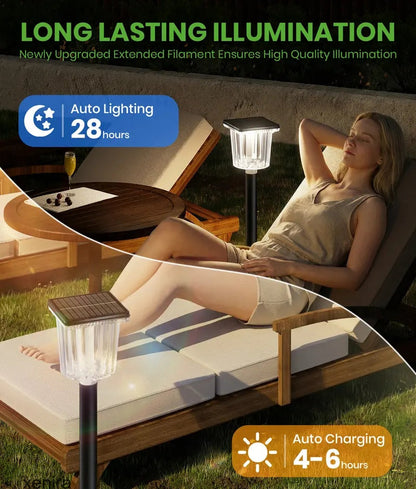 The AuraPath Dual-Color Solar Lights — Modern Landscape Lighting + 50% OFF