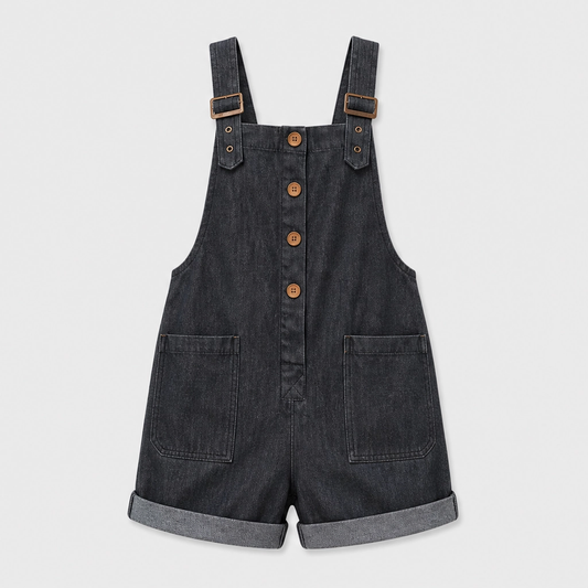 Sunvale™ – Adjustable Strap Relaxed-Fit Short Overall Romper with Pockets + 50% OFF