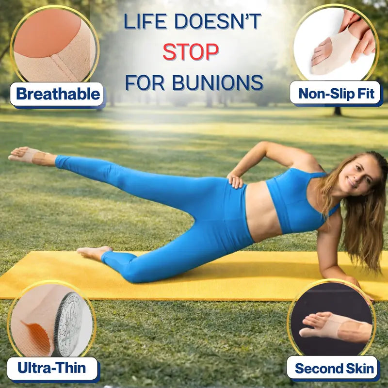 Stridewell™ – Ultra-Thin Bunion Corrector Sleeve for Big Toe Alignment & All-Day Comfort + 50% OFF