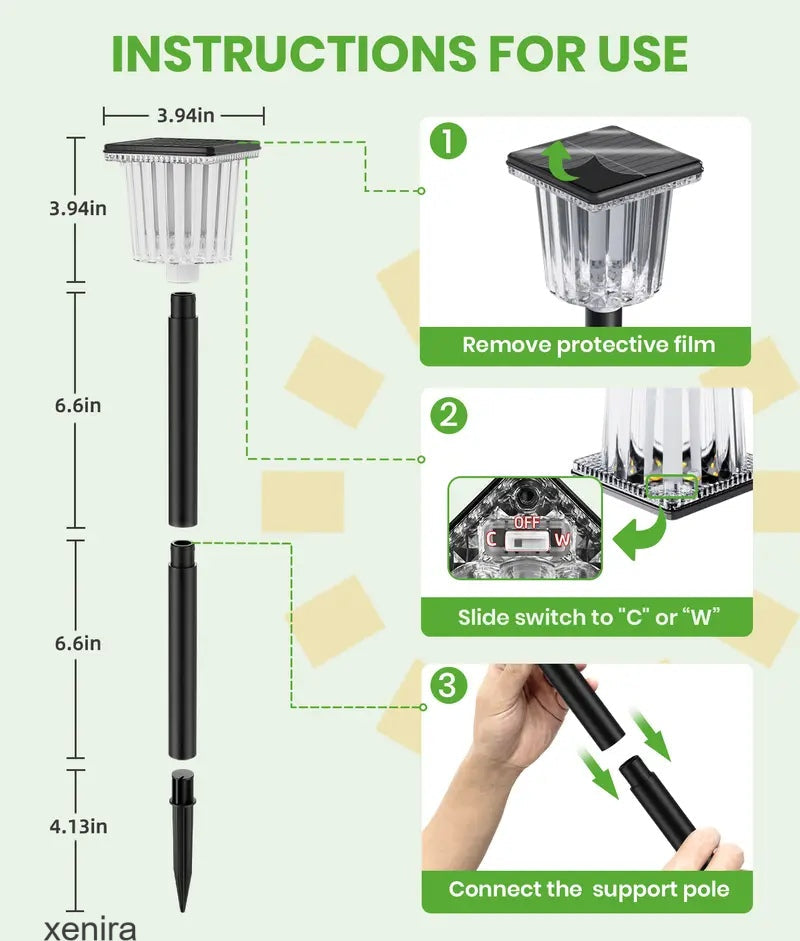 The AuraPath Dual-Color Solar Lights — Modern Landscape Lighting + 50% OFF